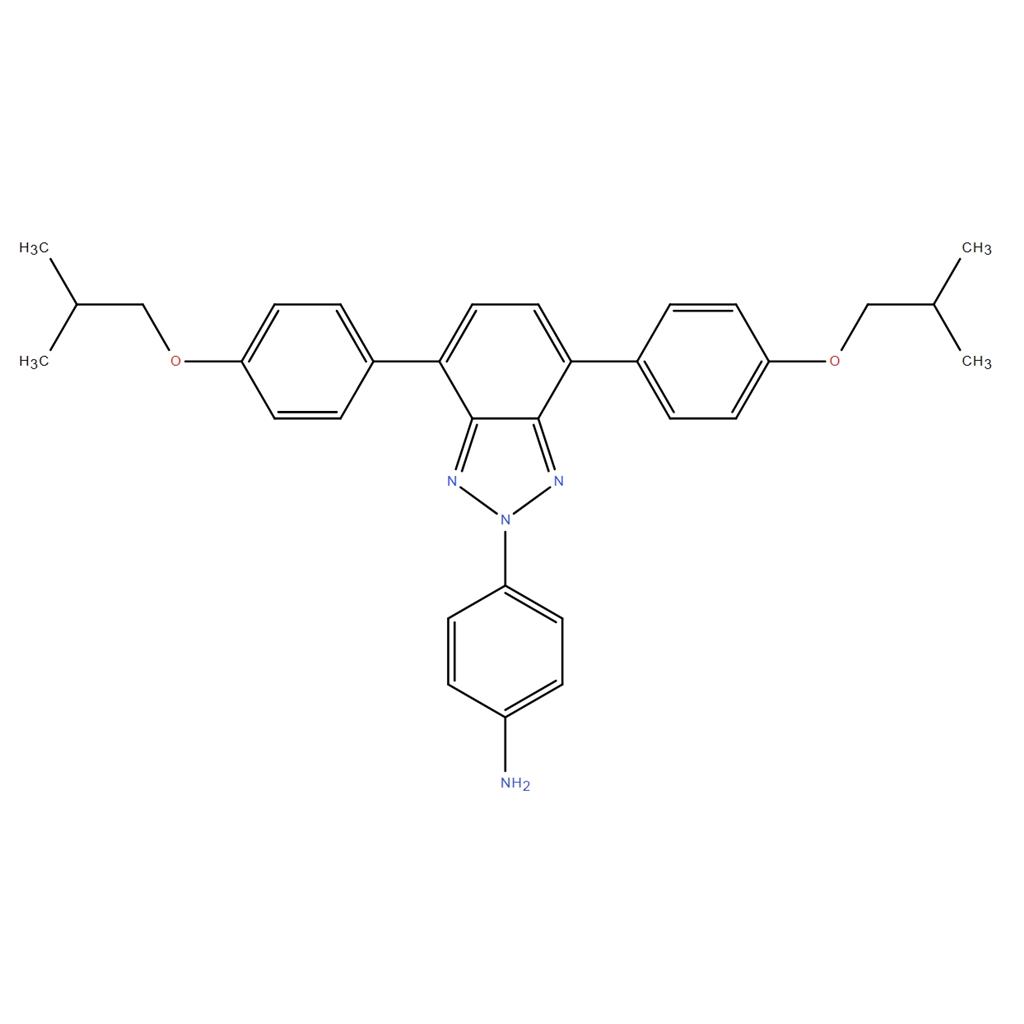 4-(4,7-双(4-异丁氧基苯基)-2H-苯并[d][1,2,3]三氮唑-2-基)苯胺
