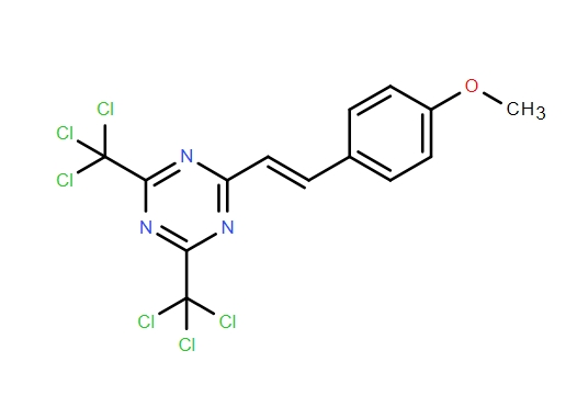 (E)-2-(4-甲氧基苯乙烯基)-4,6-双(三氯甲基)-1,3,5-三嗪