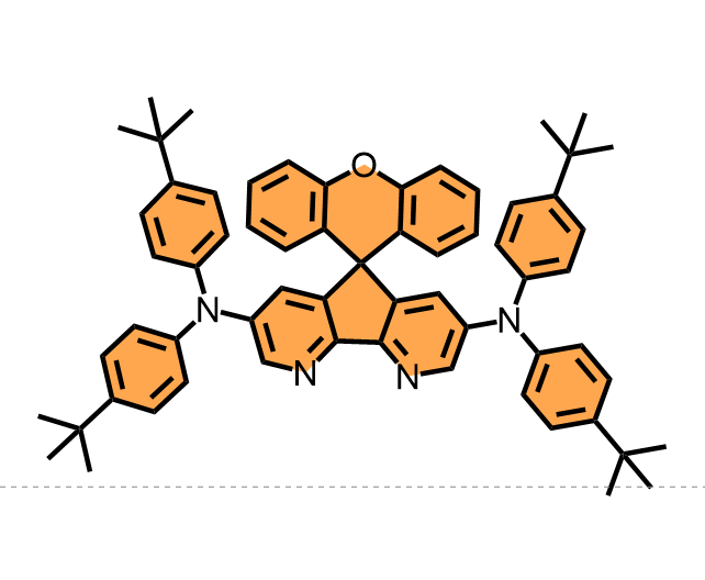 N3,N3,N7,N7-tetrakis(4-(tert-butyl)phenyl)spiro[cyclopenta[2,1-b:3,4-b']dipyridine-5,9'-xanthene]-3,7-diamine