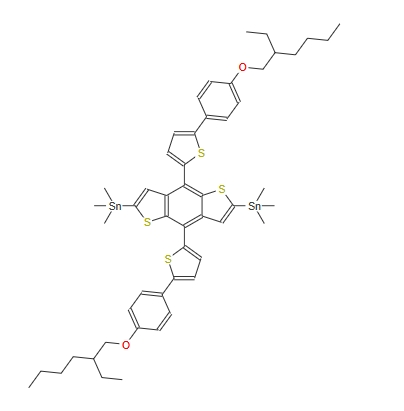 (4,8-bis(5-(4-((2-ethylhexyl)oxy)phenyl)thiophen-2-yl)benzo[1,2-b:4,5-b']dithiophene-2,6-diyl)bis(trimethylstannane)