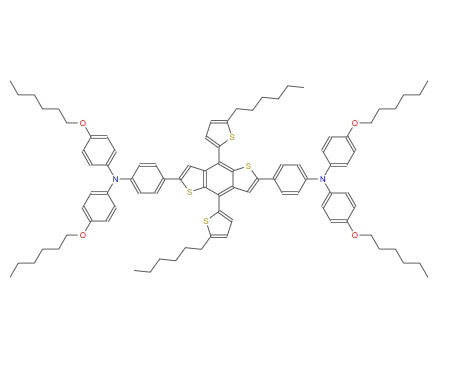 Benzenamine, 4,4'-[4,8-bis(5-hexyl-2-thienyl)benzo[1,2-b:4,5-b']dithiophene-2,6-diyl]bis[N,N-bis[4-(hexyloxy)phenyl]-