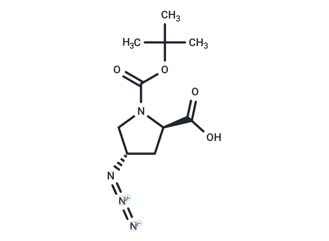 化合物 (2R,4S)-Boc-D-Pro(4-N3)-OH|T89667|TargetMol