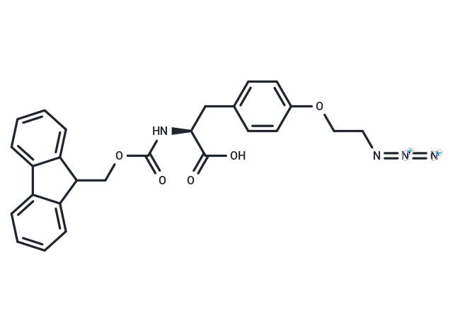 化合物 Fmoc-L-Tyr(2-azidoethyl)-OH|T89668|TargetMol