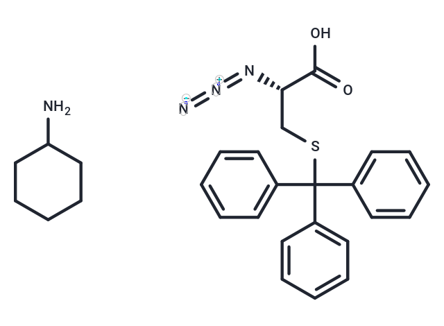 化合物 N3-L-Cys(Trt)-OH (CHA)|T89785|TargetMol