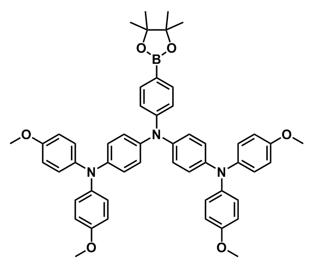 N1-(4-(bis(4-methoxyphenyl)amino)phenyl)-N4,N4-bis(4-methoxyphenyl)-N1-(4-(4,4,5,5-tetramethyl-1,3,2-dioxaborolan-2-yl)phenyl)benzene-1,4-diamine