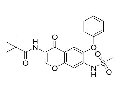 N-（7-（甲基磺酰胺基）-4-氧代-6-苯氧基-4H-色烯-3-基）新戊酰胺