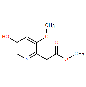 2-(5-羟基-3-甲氧基吡啶-2-基)乙酸甲酯