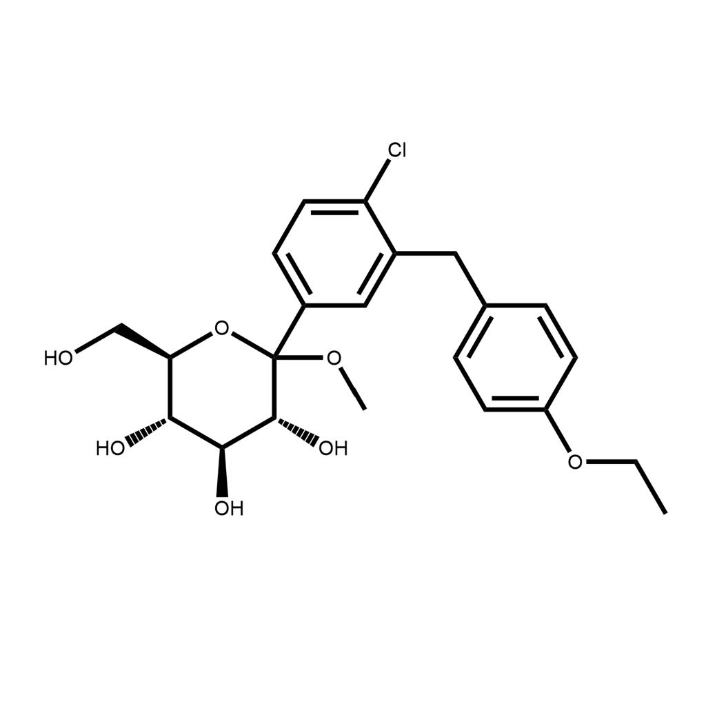 461432-24-6  ,	甲基-1-C-[4-氯-3-[(4-乙氧苯基)甲基]苯基]-D-吡喃葡萄糖苷