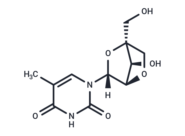 化合物 1-(2'-O-4-C-Methylene-beta-D-ribofuranosyl)thymine|T19086|TargetMol