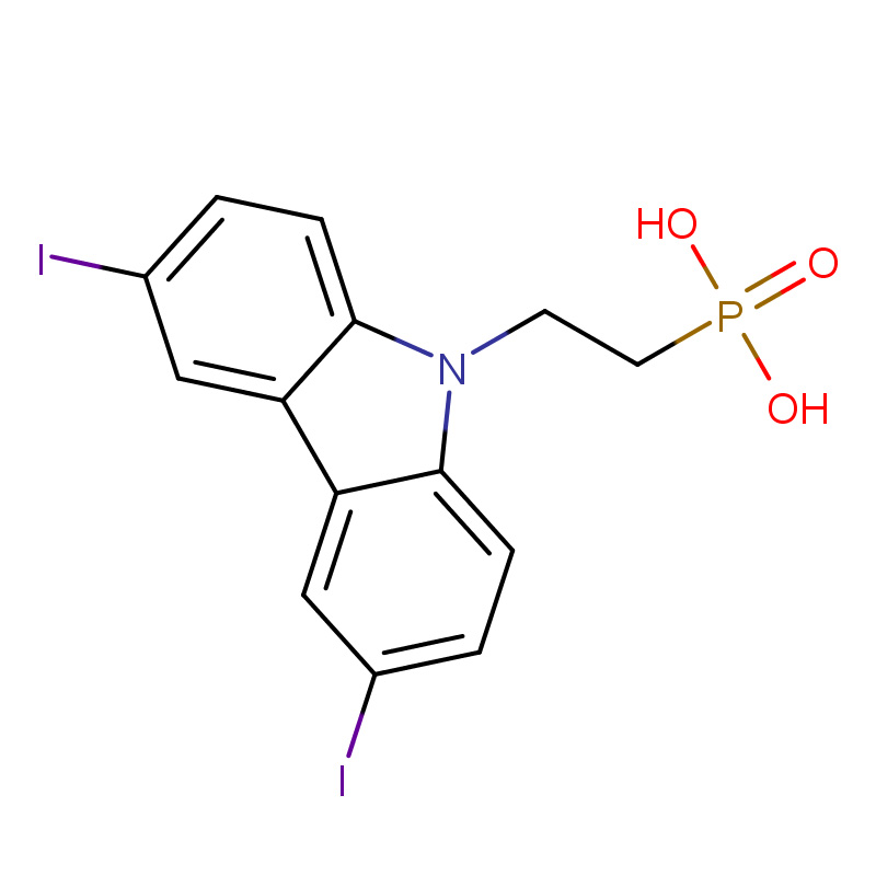 [2-(3，6-二碘- 9H-咔唑-9-基)乙 基]磷酸 CAS:3026275-69-1