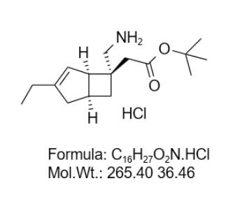 [(1R,5S,6S)-6-(氨甲基)-3-乙基双环[3.2.0]庚-3-烯-6基]乙酸叔丁酯盐酸盐 