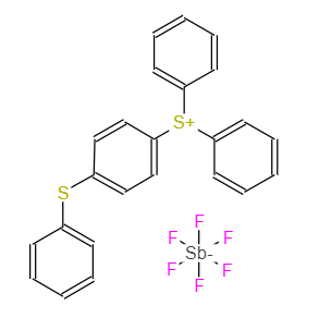 二苯基-(4-苯基硫)苯基锍六氟锑酸盐；71449-78-0