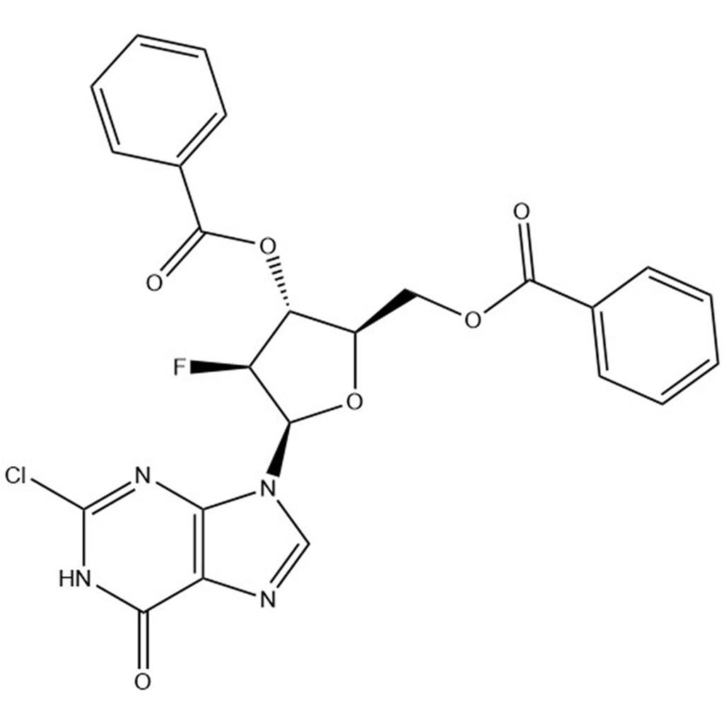 ((2R,3R,4S,5R)-3-(benzoyloxy)-5-(2-chloro-6-oxo-1,6-dihydro-9H-purin-9-yl)-4-fluorotetrahydrofuran-2-yl)methyl benzoate