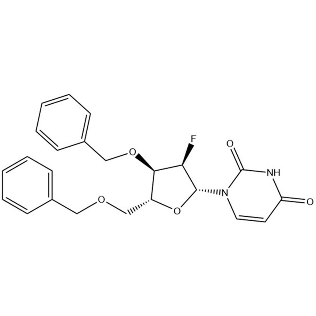1-((2R,3R,4R,5R)-4-(benzyloxy)-5-((benzyloxy)methyl)-3-fluorotetrahydrofuran-2-yl)pyrimidine-2,4(1H,3H)-dione