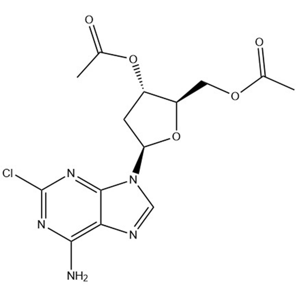 ((2R,3S,5R)-3-acetoxy-5-(6-amino-2-chloro-9H-purin-9-yl)tetrahydrofuran-2-yl)methyl acetate