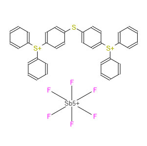 二[4-二苯基硫苯基]硫醚二六氟锑酸盐；89452-37-9