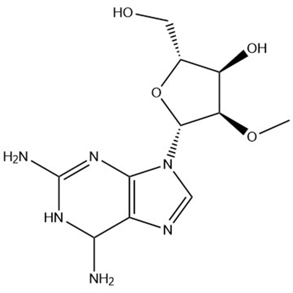(2R,3R,4R,5R)-5-(2,6-diamino-1,6-dihydro-9H-purin-9-yl)-2-(hydroxymethyl)-4-methoxytetrahydrofuran-3-ol