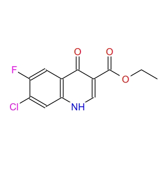7-氯-6-氟-4-氧代-1,4-二对苯二酚INE-3-甲酸 乙酯