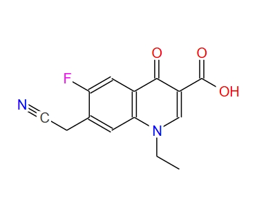 3-Quinolinecarboxylic acid, 7-(cyanomethyl)-1-ethyl-6-fluoro-1,4-dihydro-4-oxo-