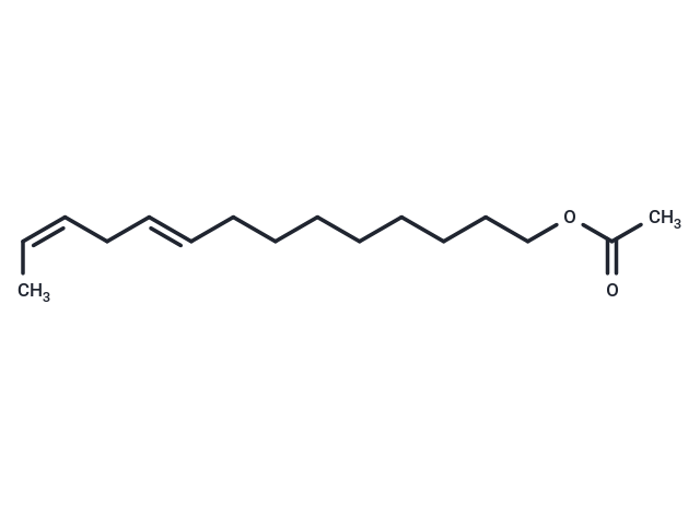 化合物 (9Z,?12E)?-?Tetradecadien-?1-?yl acetate|T19171|TargetMol