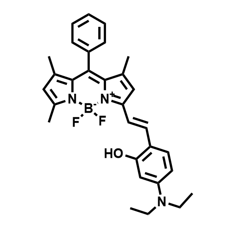 脂滴靶向极性检测近红外荧光探针MY-1