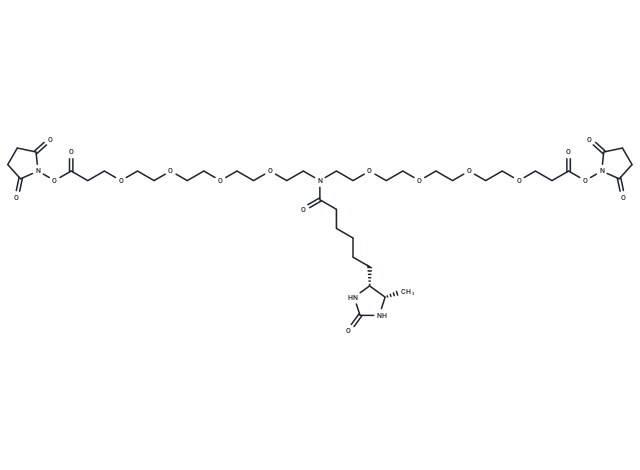 化合物 N-Desthiobiotin-N-bis(PEG4-NHS ester)|T18412|TargetMol