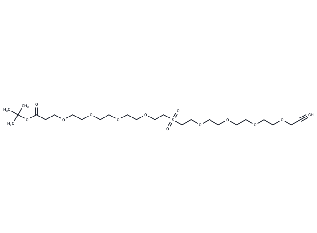 化合物 Propargyl-PEG4-Sulfone-PEG4-Boc|T18587|TargetMol