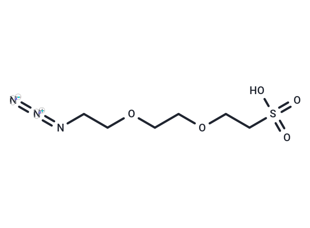 化合物 Azido-PEG2-C2-sulfonic acid|T14420|TargetMol