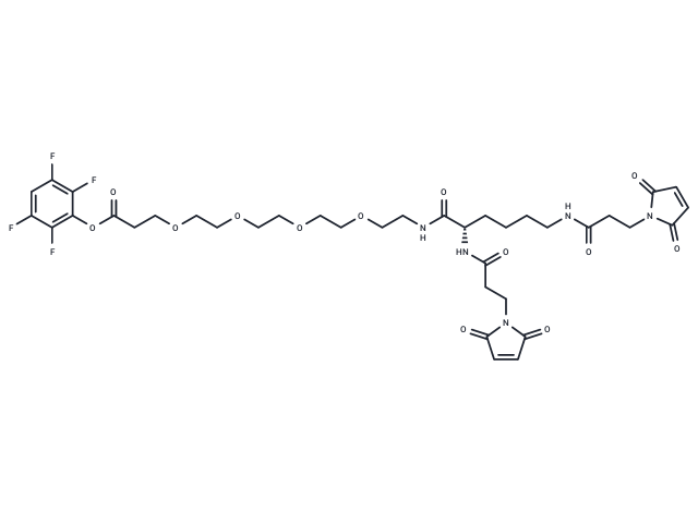 化合物 Bis-Mal-Lysine-PEG4-TFP ester|T14624|TargetMol