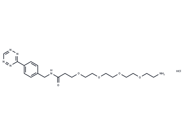 化合物 Tetrazine-PEG4-amine hydrochloride|T87734|TargetMol