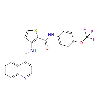 3-[(4-喹啉甲基)氨基]-N-[4-(三氟甲氧基)苯基]-2-噻吩甲酰胺