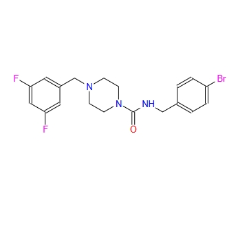 N-(4-溴苄基L)-4-(3,5-二氟苄基)哌嗪-1-甲酰胺