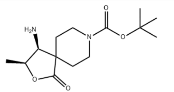 	(3S,4S)-4-氨基-3-甲基-1-氧代-2-氧杂-8-氮杂螺[4.5]癸烷-8-羧酸叔丁酯