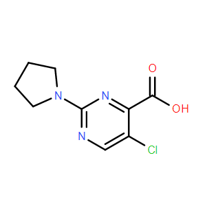 5-氯-2-（吡咯烷-1-基）嘧啶-4-羧酸