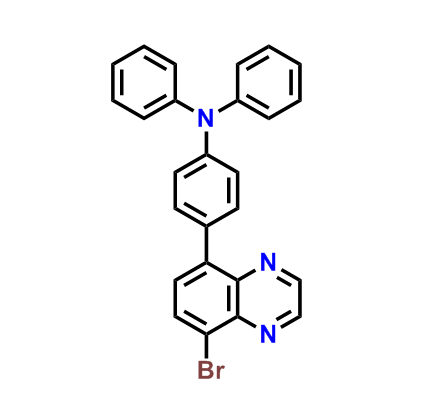 4-(8-bromoquinoxalin-5-yl)-N,N-diphenylaniline 1923855-62-2