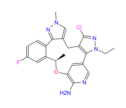 (R)-1-氯-3-乙基-12-氟-10,16-二甲基-3,10,16,18-四氢-4,8-(亚甲基)苯并[l]二吡唑并[3,4-g:4',3'-j][1]氧杂[4]氮杂环十四烯-7-胺
