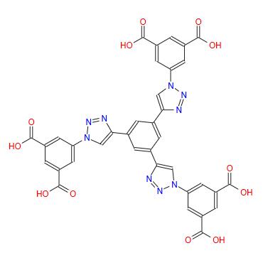 1,3,5-三(3',5'-二羧基苯-1'-三氮唑)苯  5,5',5''-(4,4',4''-(benzene-1,3,5-triyl)tris(1H-1,2,3-triazole-4,1-diyl))triisophthalic acid