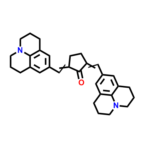 2,5-双((2,3,6,7-四氢-1H,5H-吡啶并[3,2,1-ij]喹啉-9-基)亚甲基)环戊-1-酮