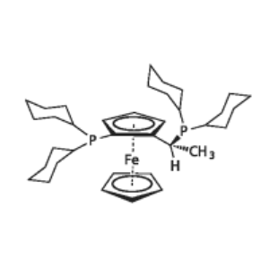(R)-1- [(Sp)-2-(二环己基膦)二茂铁基]乙基二环己基膦；167416-28-6