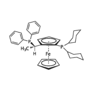 (S)-1-[(Rp)-2-(二环己基膦)二茂铁基乙基]二苯基膦；162291-01-2
