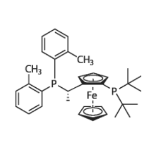 (S)-1-[(Rp)-2-(二叔丁基膦基)二茂铁基]乙基双(2-甲基苯基)膦；849924-77-2