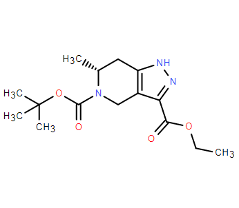 5-(叔丁基) 3-乙基 (R)-6-甲基-1,4,6,7-四氢-5H-吡唑并[4,3-c]吡啶-3,5-二羧酸酯
