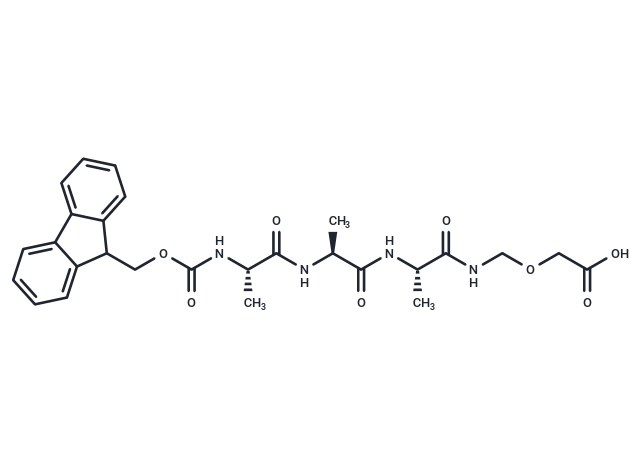 化合物 Fmoc-Ala-Ala-Ala-amide-C-O-C-COOH|T87779|TargetMol