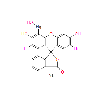 2,7-二溴-4-羟汞基荧光红双钠盐  129-16-8