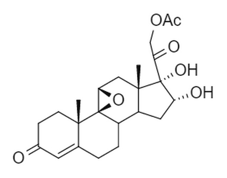 16α，17α，21-三羟基-9β，11β-环氧孕甾-4-烯-3，20-二酮-21-醋酸酯