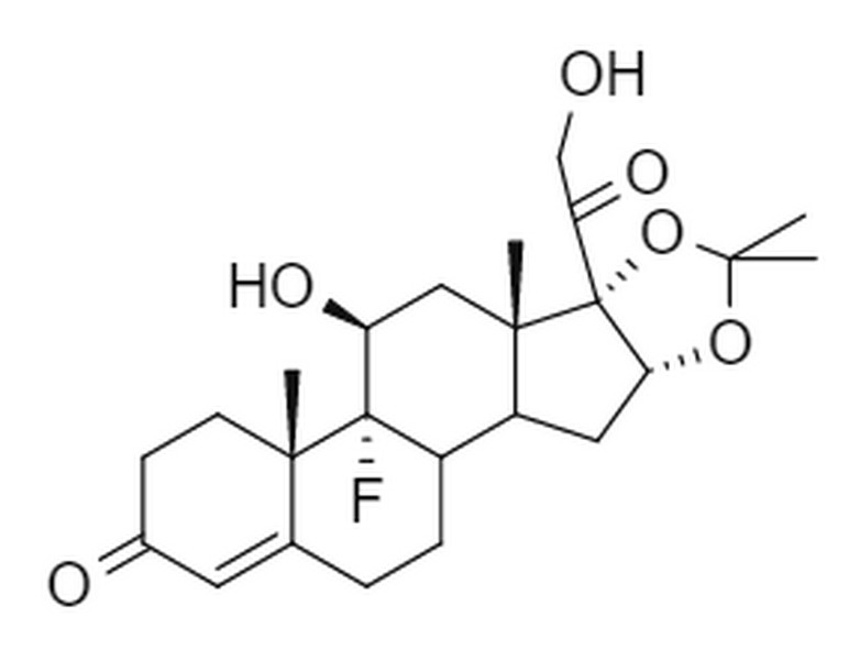 16α，17-[（1-甲基亚乙基）双（氧）]-11β，21-二羟基-9-氟孕甾-4-烯-3，20-二酮