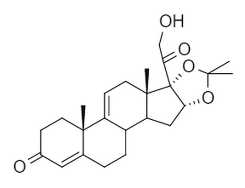 16α，17-[（1-甲基亚乙基）双（氧）]-21-羟基孕甾-4，9（11）-二烯-3，20-二酮