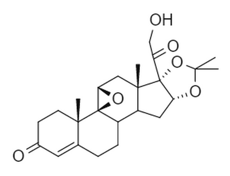 16α，17-[（1-甲基亚乙基）双（氧）]-9β，11β-环氧-21-羟基孕甾-4-烯-3，20-二酮