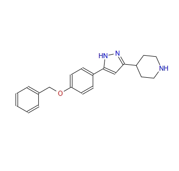 Piperidine, 4-[5-[4-(phenylmethoxy)phenyl]-1H-pyrazol-3-yl]-