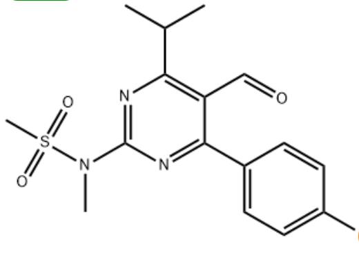 4-(4-氟苯基)-6-异丙基-2-(N-甲基-N-甲磺酰基氨基)嘧啶-5-甲醛